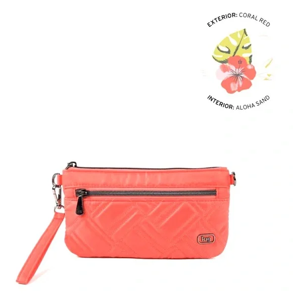 Lug Super Metro w/ Wristlet Coral Red NWT - Picture 1 of 5